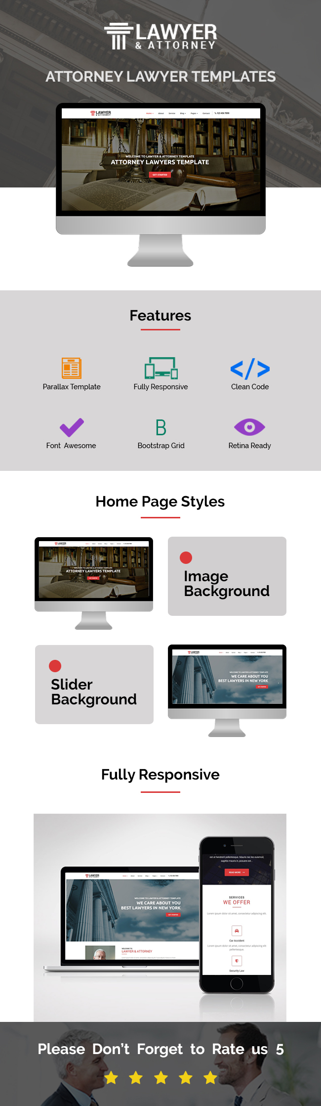 Lawyer & Attorney - Lawyers HTML Template